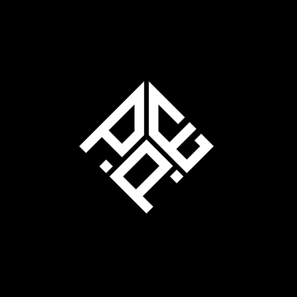 disegno del logo della lettera dpi su sfondo nero. pp creative iniziali lettera logo concept. disegno della lettera pp. vettore