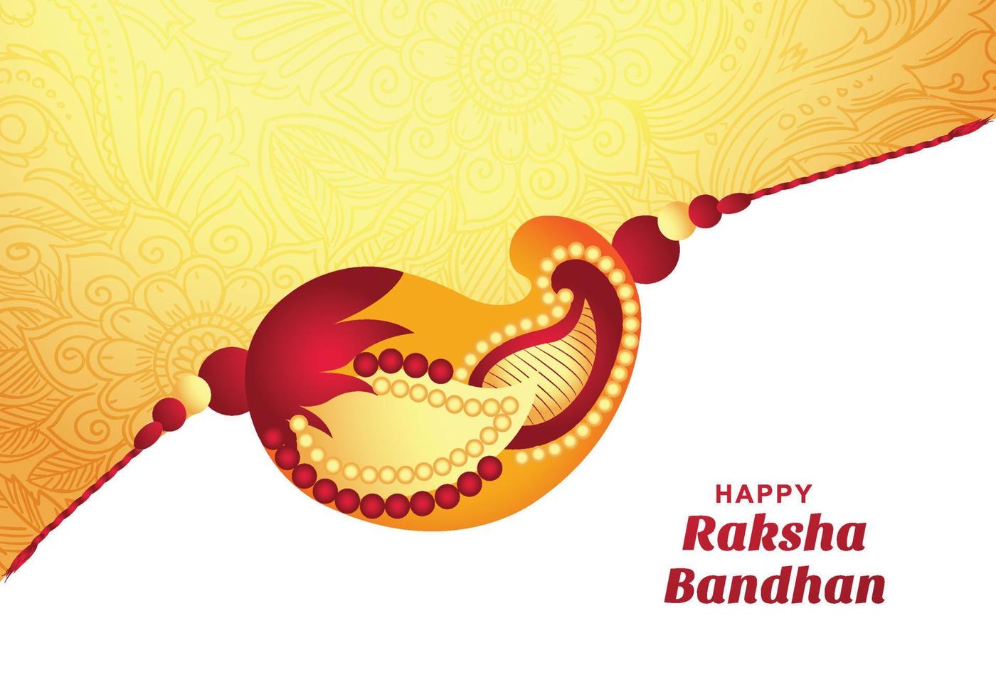 felice raksha bandhan indiano fratello e sorella festival card design vettore