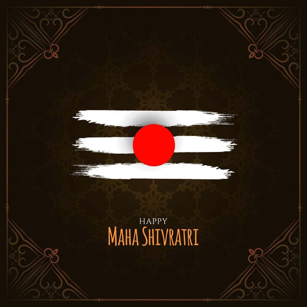 felice maha shivratri festival classico sfondo mitologico vettore