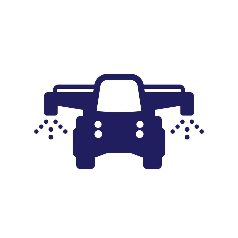 trattore per irroratrice, icona di irrigazione vettore