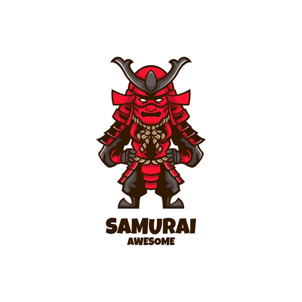 illustrazione grafica vettoriale di samurai, buona per il design del logo