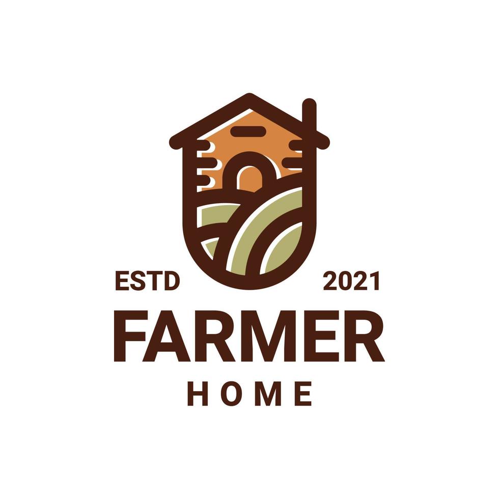 illustrazione grafica vettoriale di casa contadina, buona per il design del logo