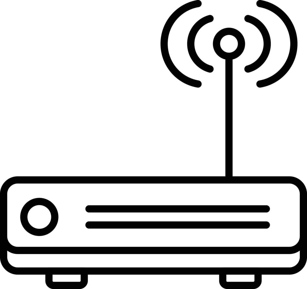 icona del profilo del router vettore