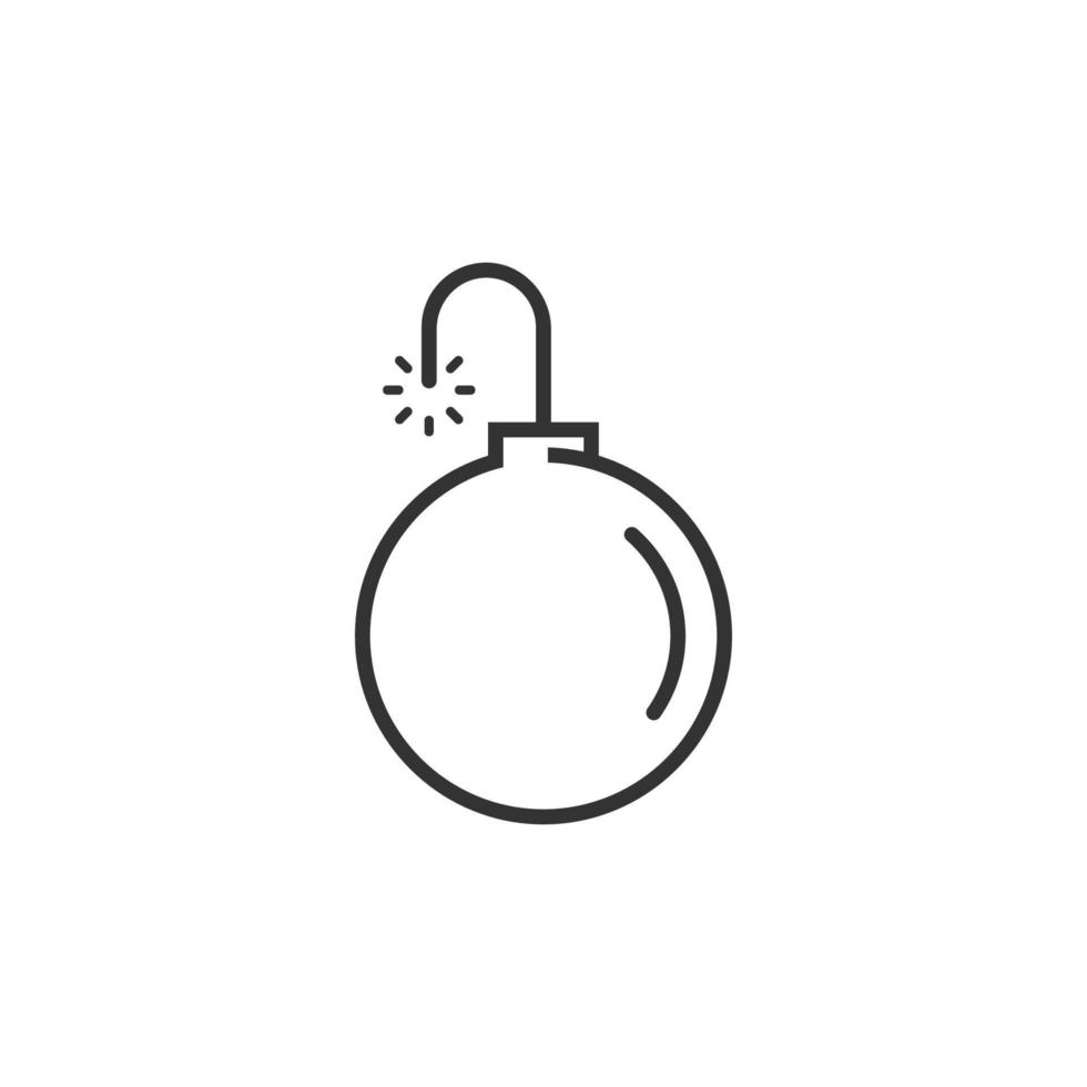disegno dell'icona della bomba aerea vettore
