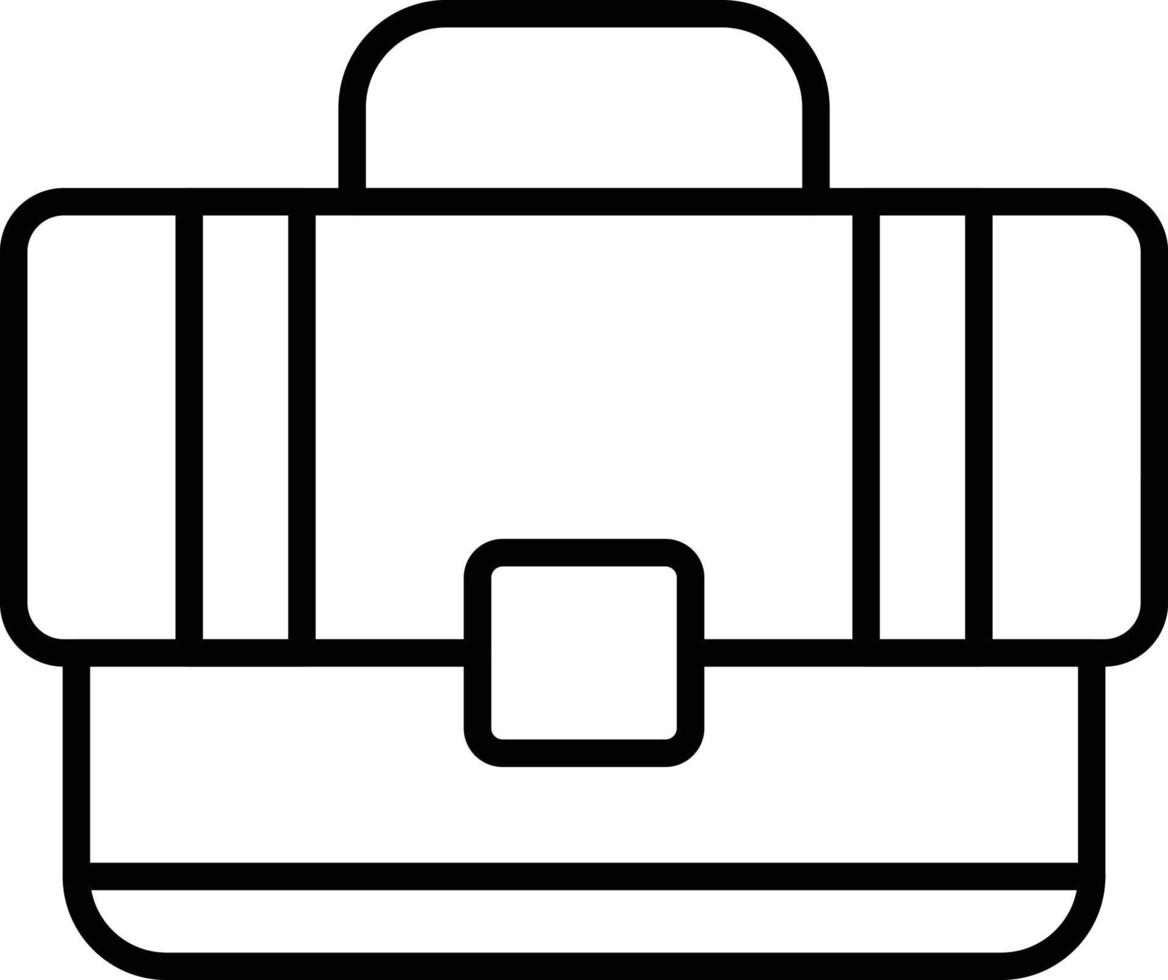 icona del contorno della valigetta vettore