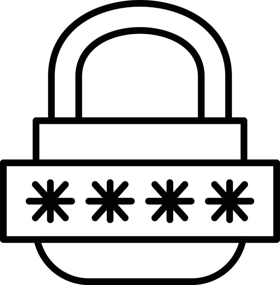 icona del profilo della password vettore