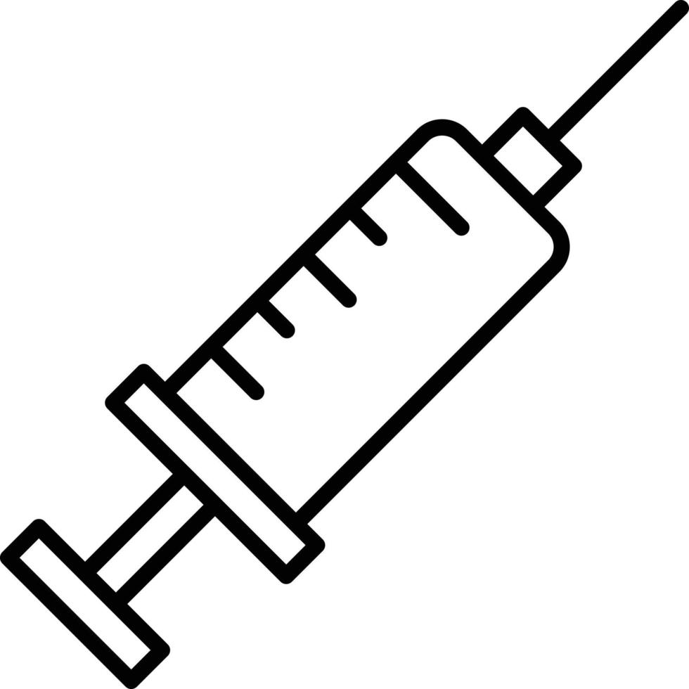 icona di contorno di iniezione vettore