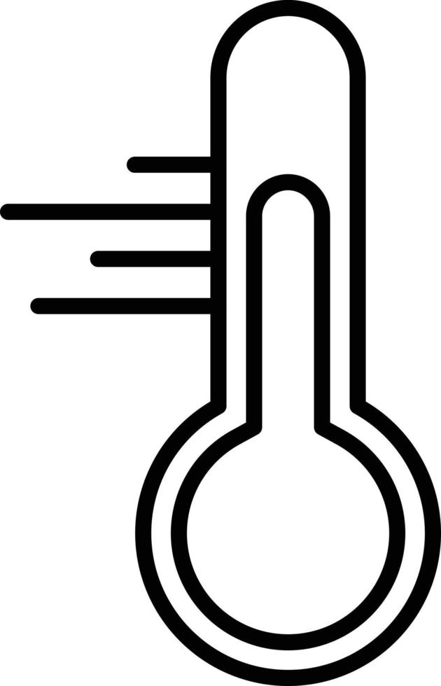 icona del profilo del termometro vettore