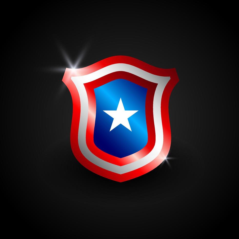 icona dello scudo. illustrazione vettoriale di protezione dello scudo. scudo per simbolo di sicurezza o protezione.