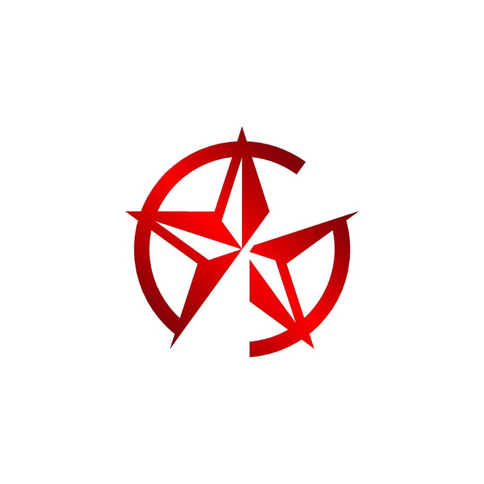 icona a forma di stella. logo a stella. illustrazione vettoriale stella. simbolo della stella.