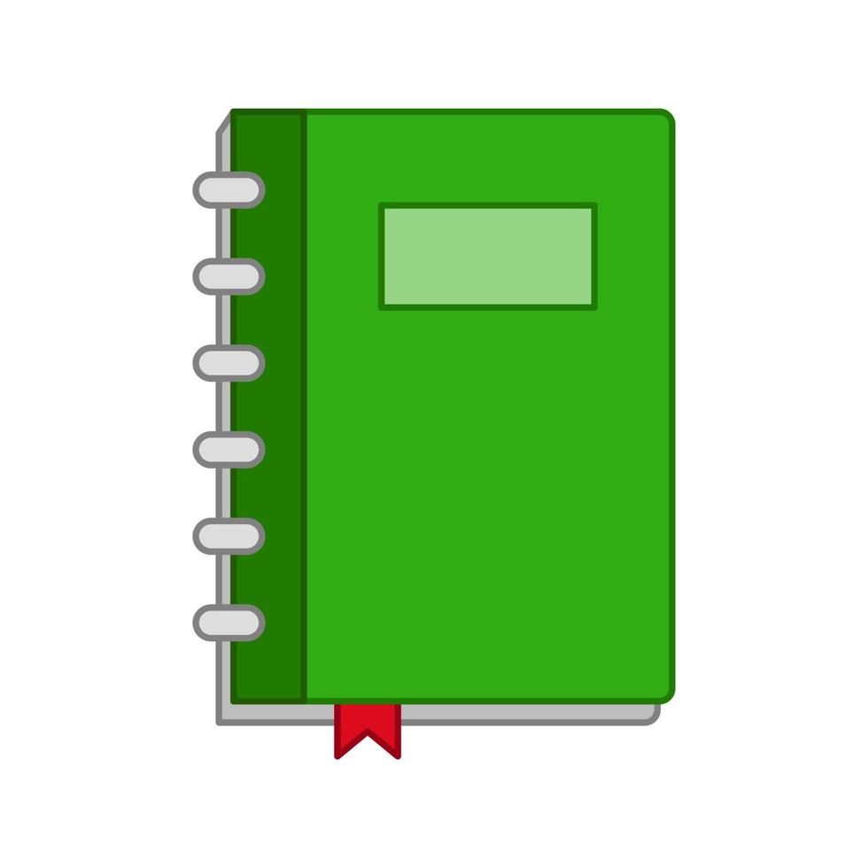 notebook isolato su sfondo bianco. illustrazione vettoriale