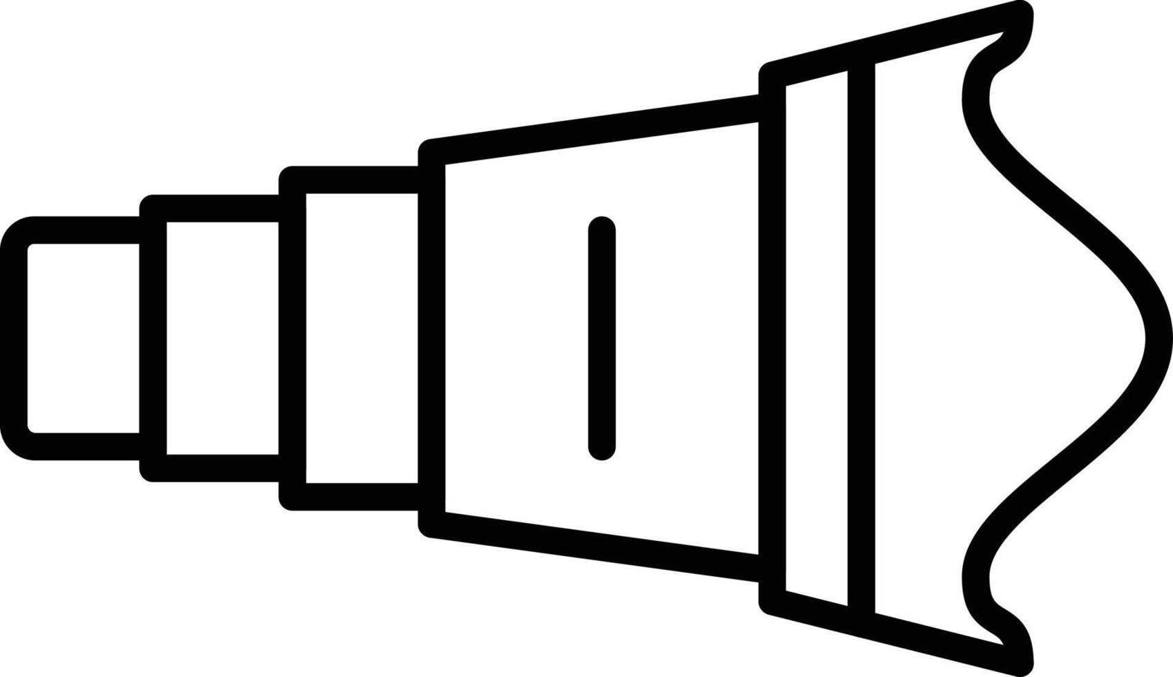 icona del contorno dell'obiettivo della fotocamera vettore