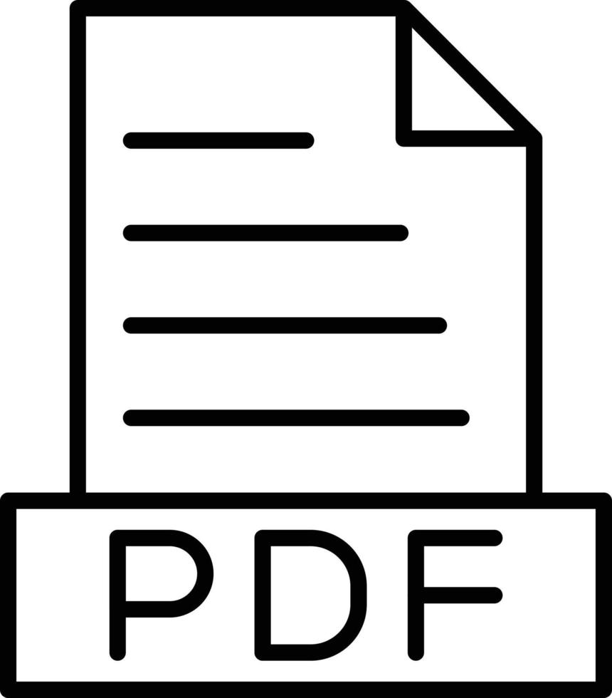 icona del profilo pdf vettore