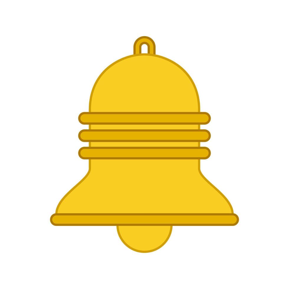 campana isolata su sfondo bianco. illustrazione vettoriale