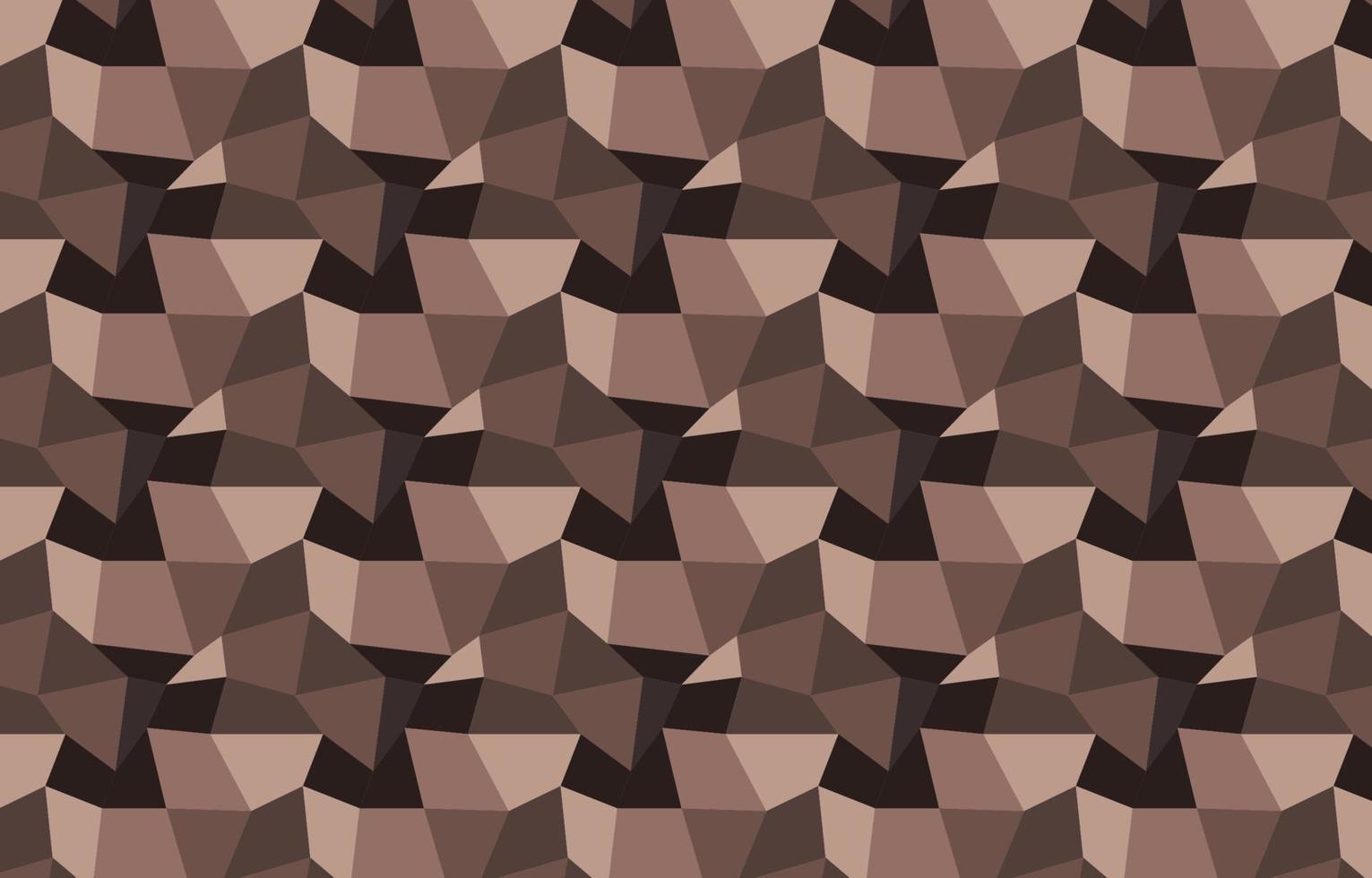 sfondo geometrico a mosaico poligonale marrone, illustrazione vettoriale, per il design della copertina, il design del libro, lo sfondo del sito Web, la copertina del cd o la pubblicità. vettore