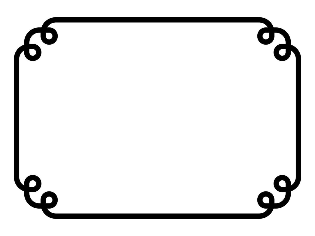 vettore rettangolo decorativo cornice semplice