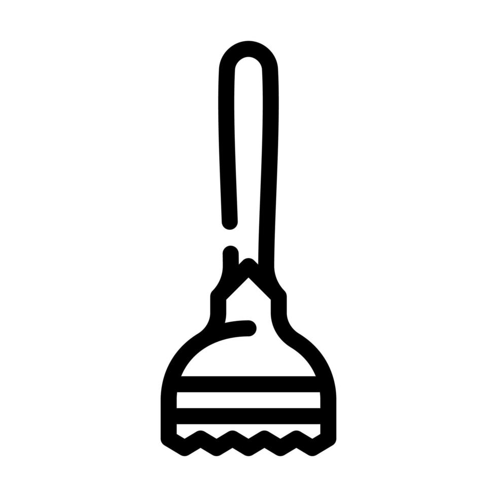 illustrazione vettoriale dell'icona della linea del barista madler