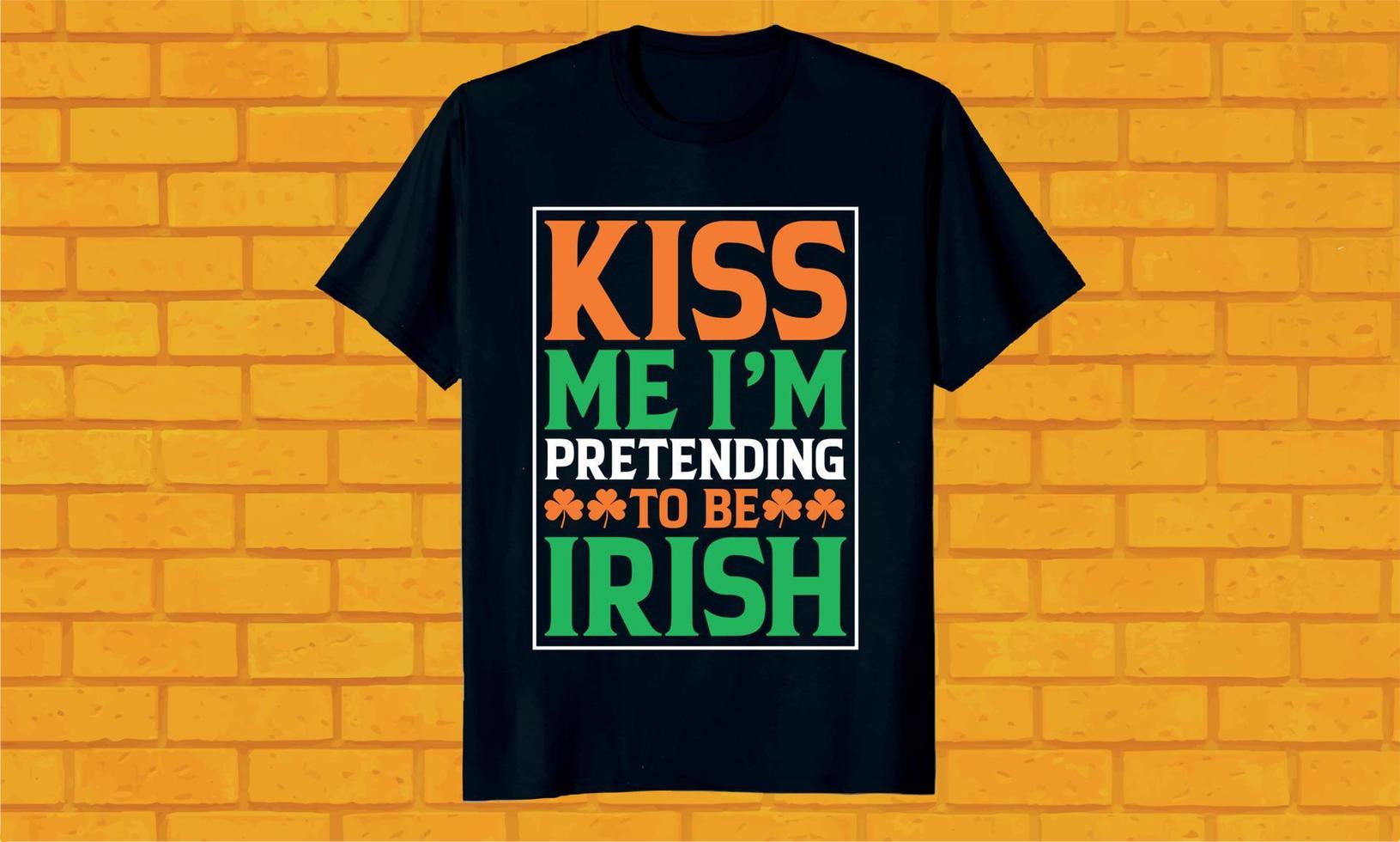 baciami sto fingendo di essere il mese della storia nera irlandese vettore