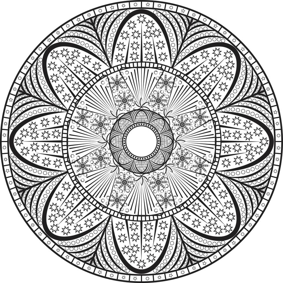 disegno del modello di mandala vettore