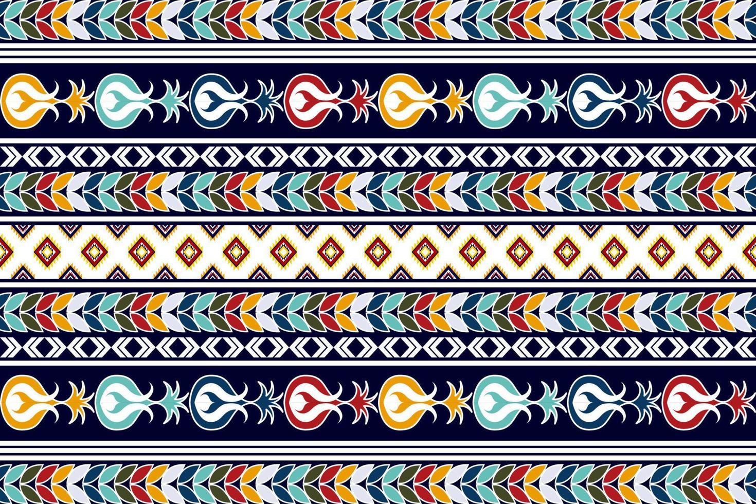 disegno del modello tessile etnico senza cuciture ikat. tappeto in tessuto azteco ornamenti mandala decorazioni tessili carta da parati. tribale boho nativo della Turchia ricamo tradizionale sfondo vettoriale. vettore