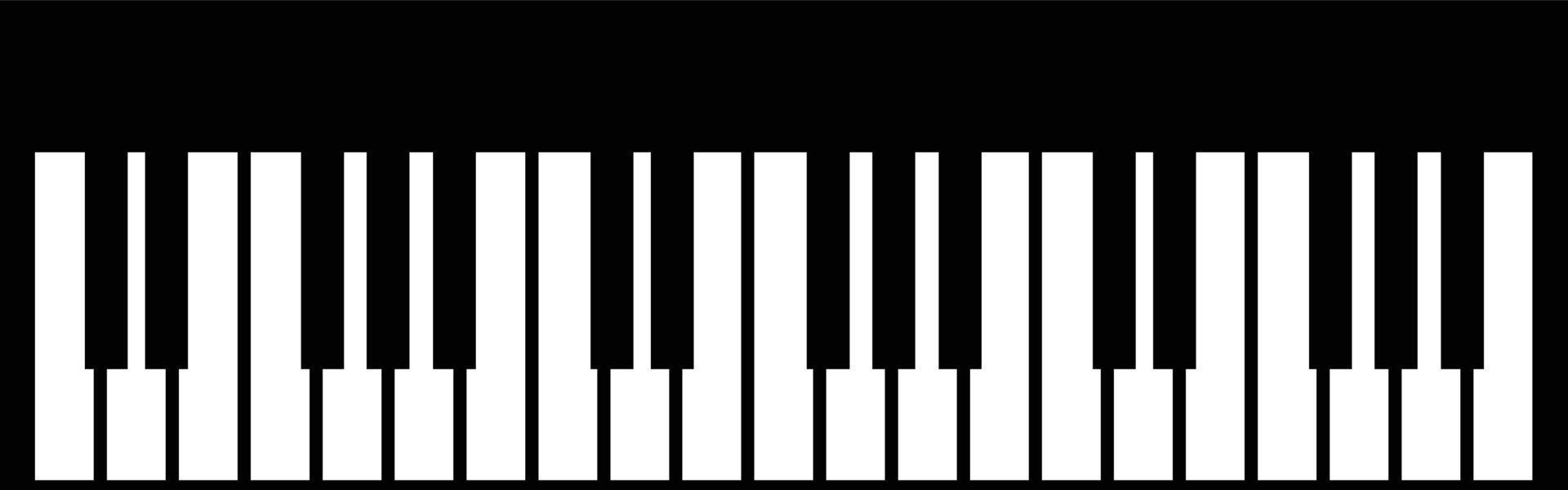 icona della tastiera del pianoforte su sfondo bianco. vettore