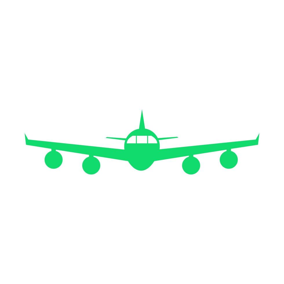 aeroplano illustrato su sfondo bianco vettore