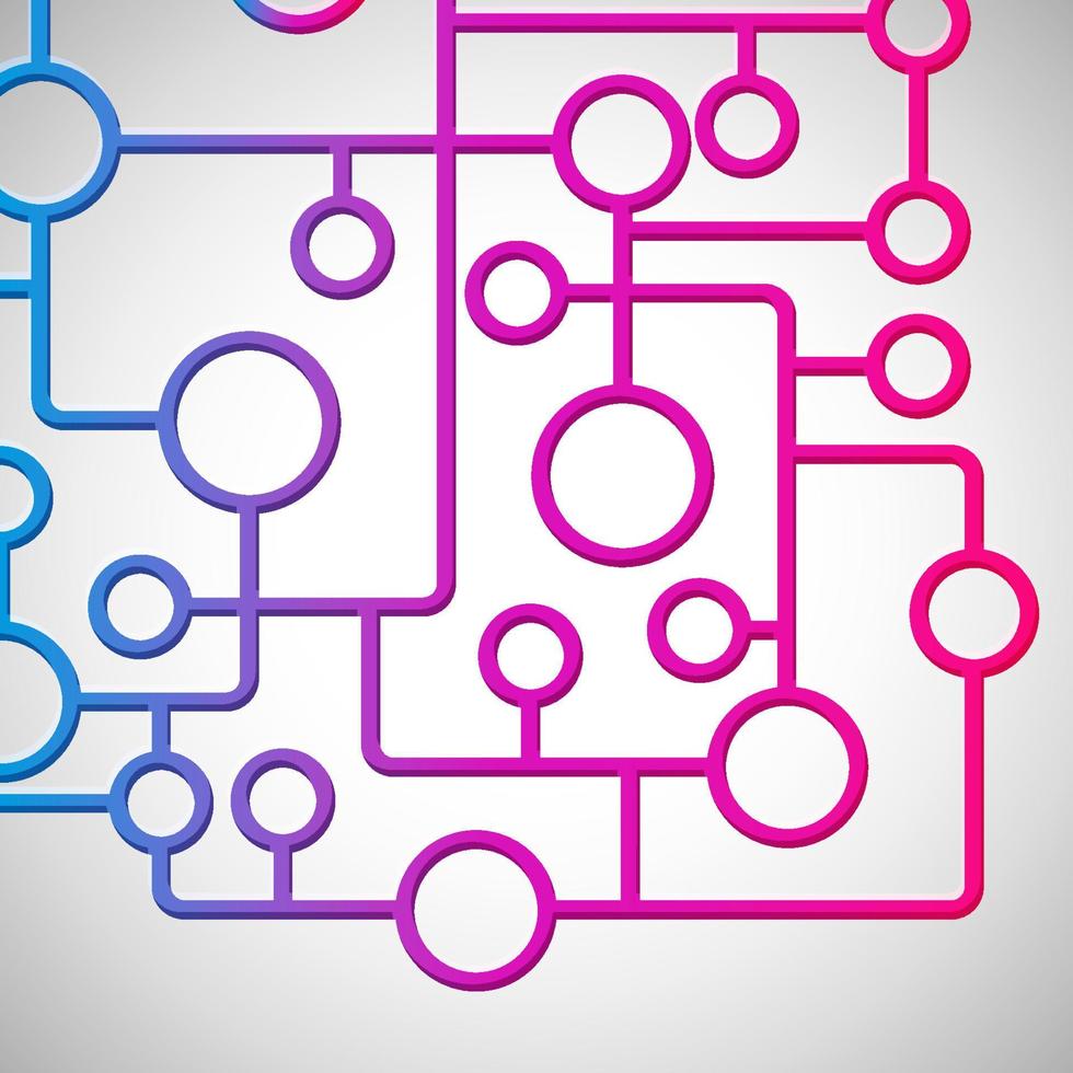 sfondo astratto con elementi di design di cerchi e linee. vettore