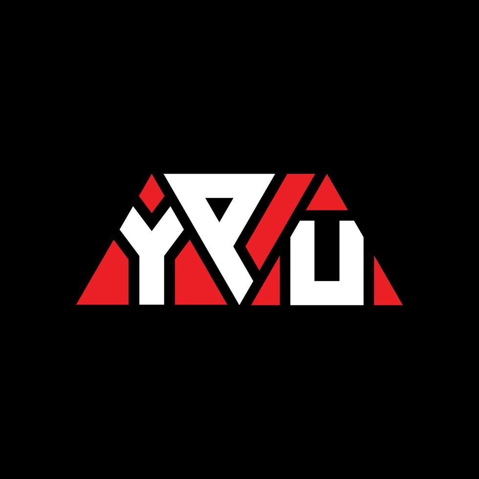 design del logo della lettera del triangolo ypu con forma triangolare. ypu triangolo logo design monogramma. modello di logo vettoriale triangolo ypu con colore rosso. ypu logo triangolare logo semplice, elegante e lussuoso. si