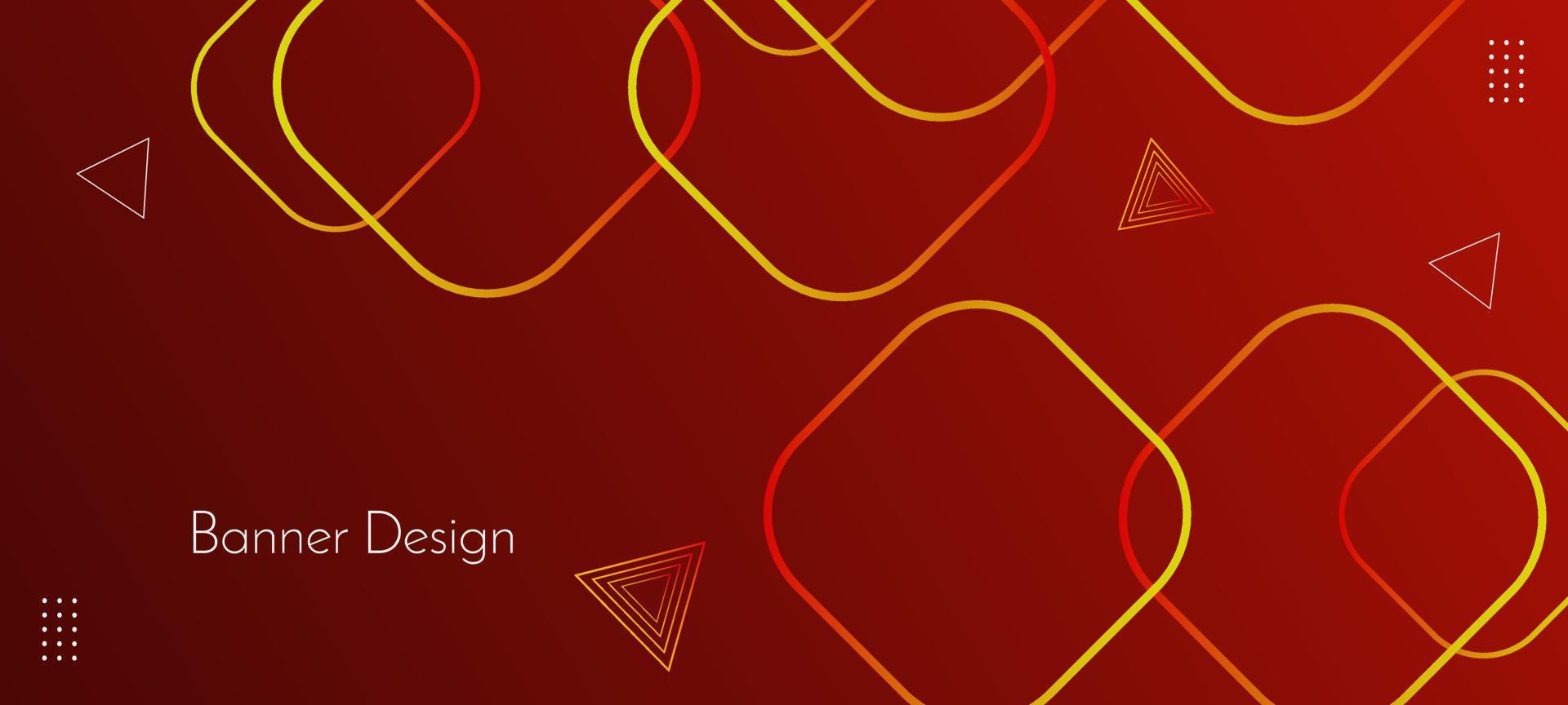 sfondo di banner design decorativo colore geometrico astratto vettore