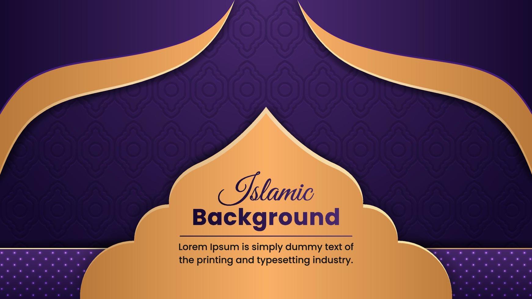 design di sfondo islamico arabo di lusso vettore