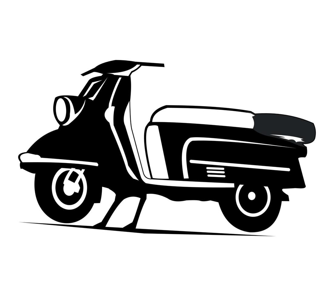 logo moto - illustrazione vettoriale, design emblema su sfondo bianco vettore