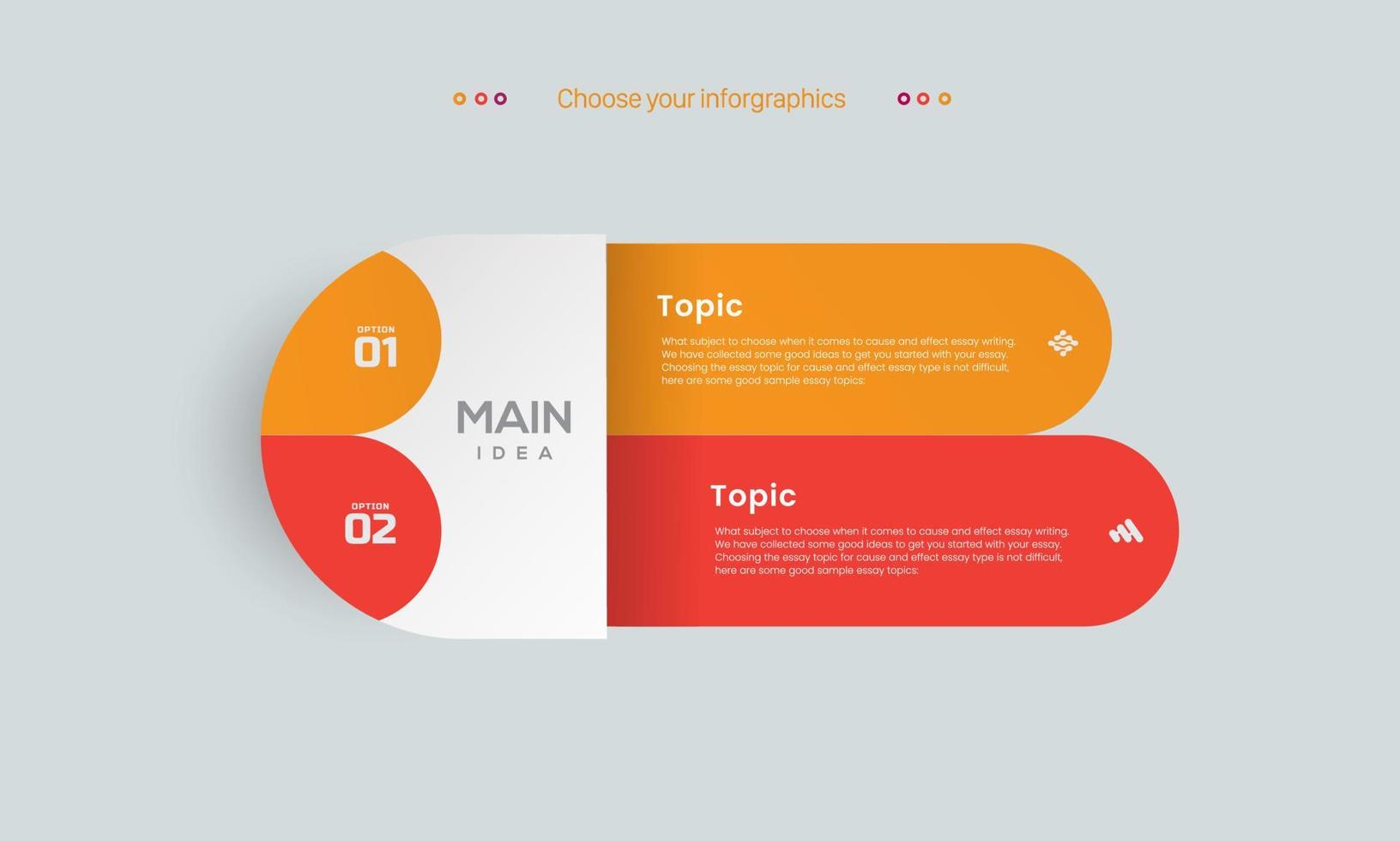 modello di infografica vettoriale rosso con etichetta, cerchi integrati. concetto di business con 8 opzioni. per contenuto, diagramma, diagramma di flusso, passaggi, parti, infografica timeline, flusso di lavoro, progettazione di grafici