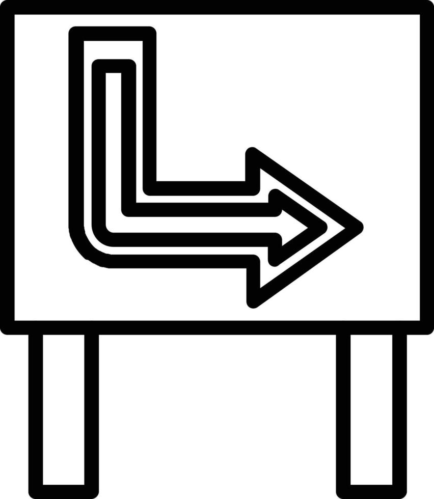 icona della linea del vettore dell'insegna al neon