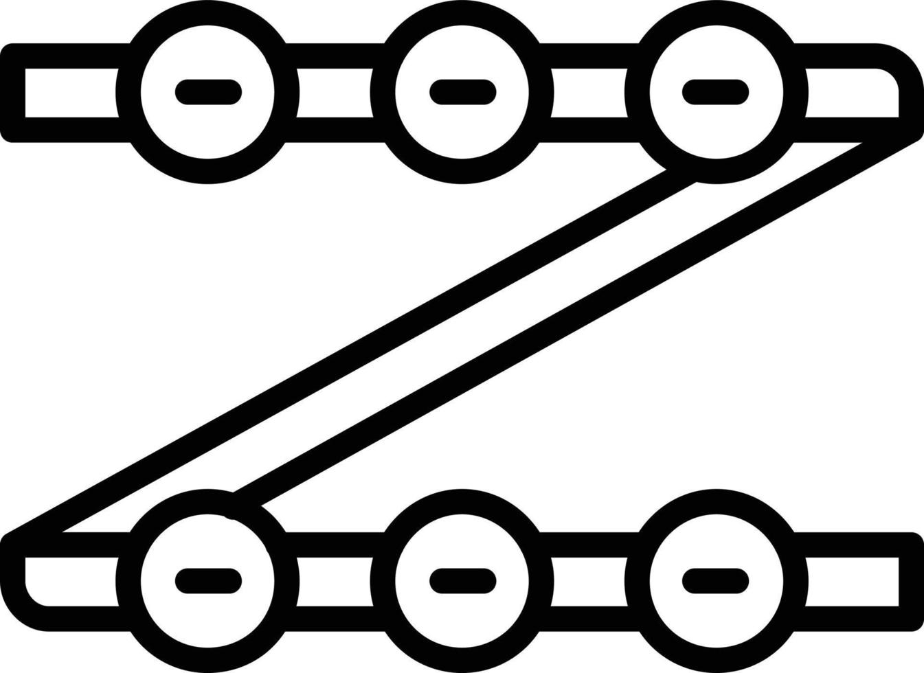 icona della linea vettoriale della striscia rgb