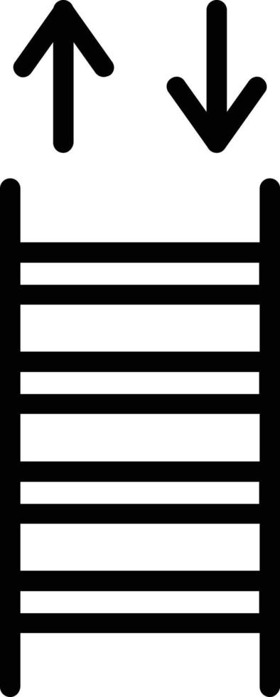 icona della linea vettoriale della scala