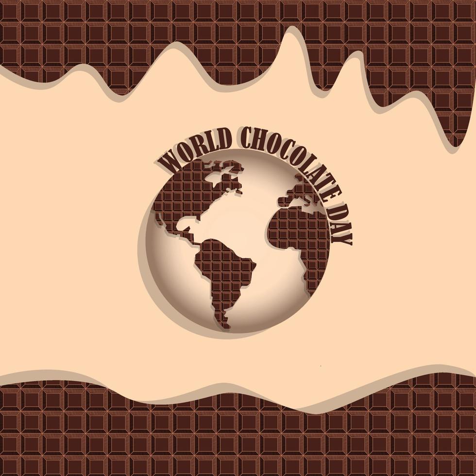 giornata mondiale del cioccolato vettore