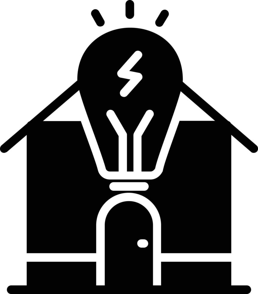 icona del vettore del glifo di risparmio energetico