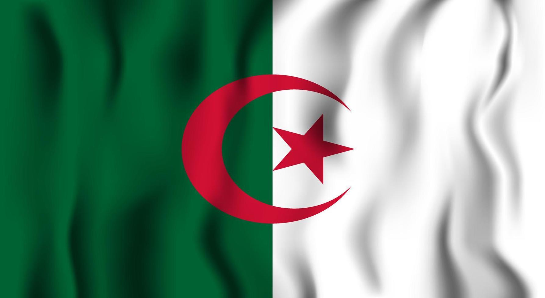 bandiera dell'algeria vettore