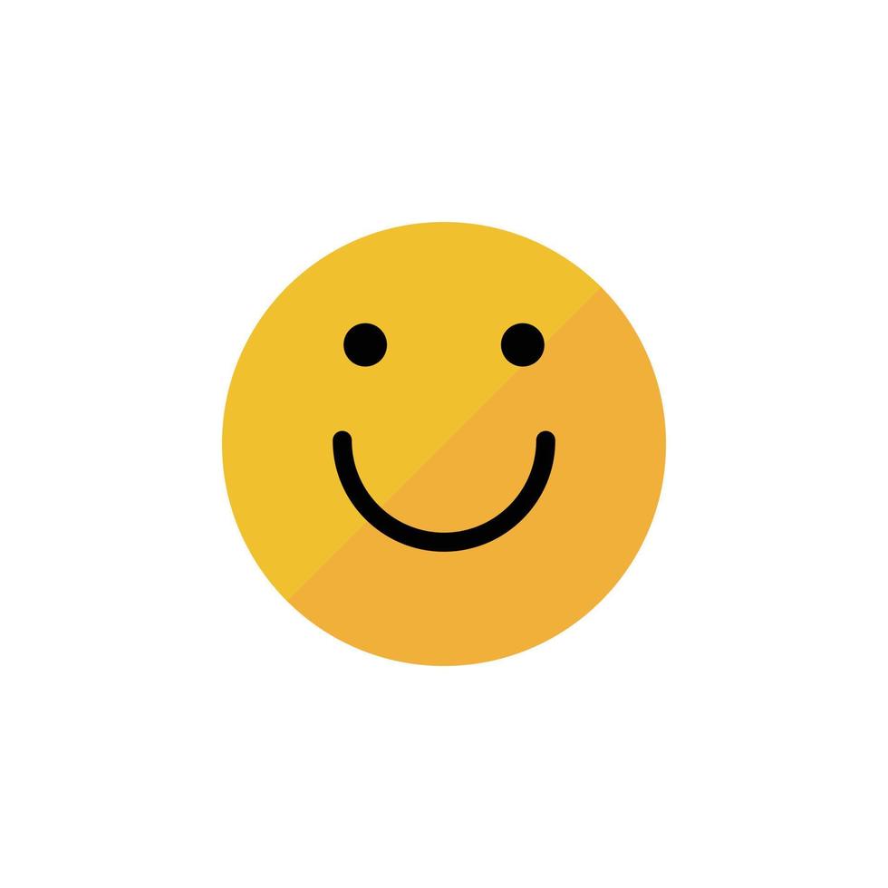 vettore di faccia emoji per la presentazione dell'icona del simbolo del sito Web