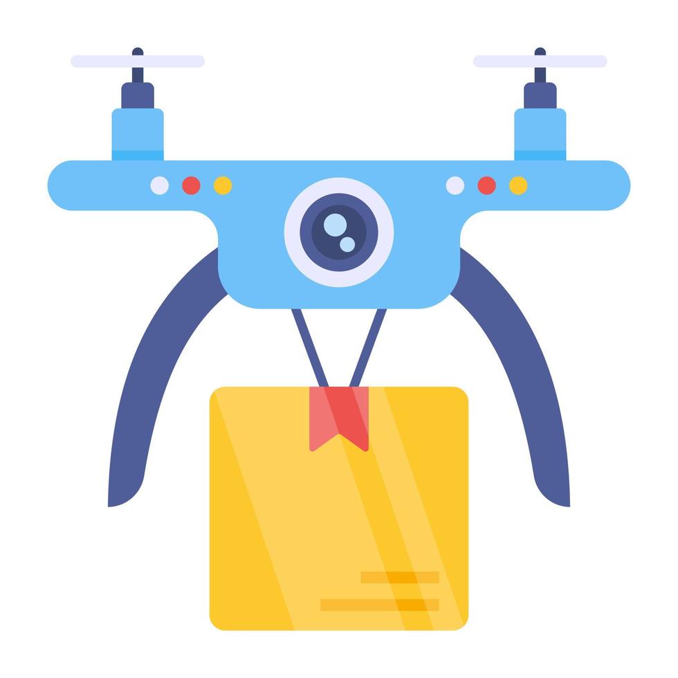 icona del design modificabile della consegna del drone vettore