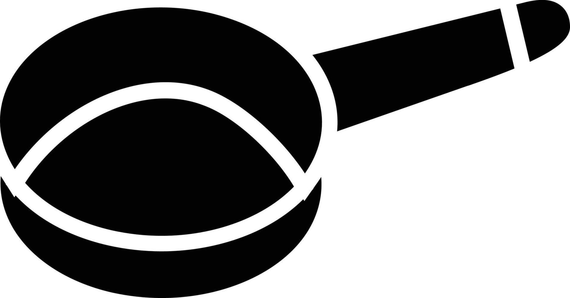 icona del glifo della padella vettore