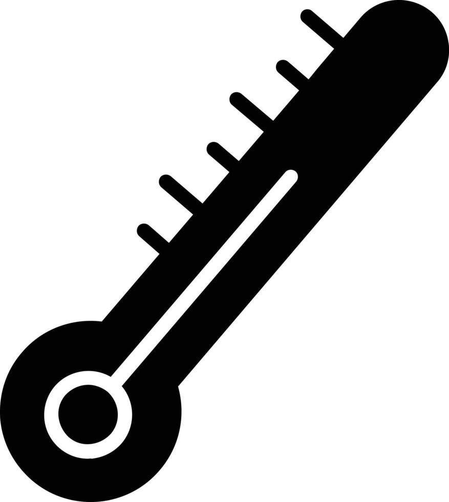 icona del glifo della temperatura vettore