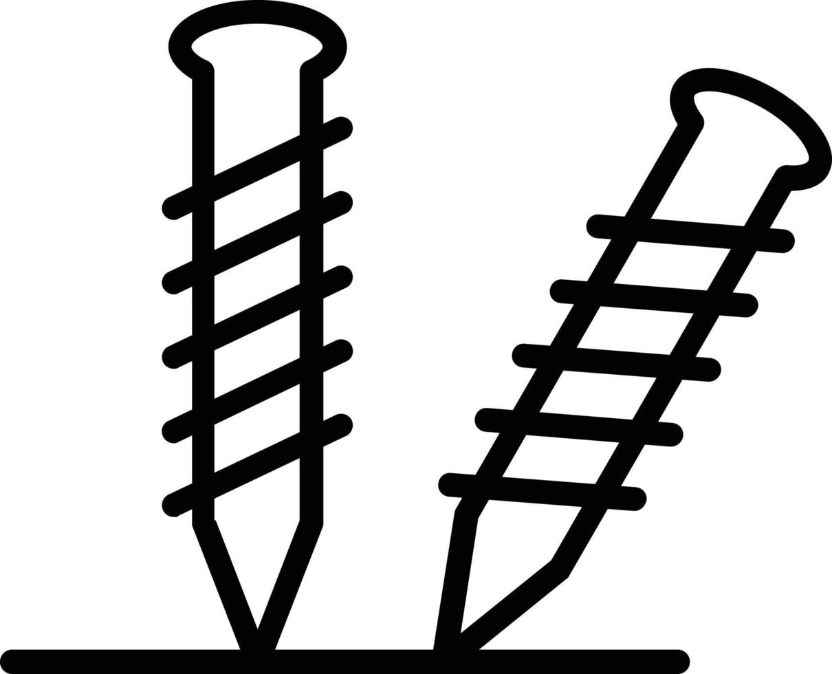 icona della linea vettoriale delle unghie