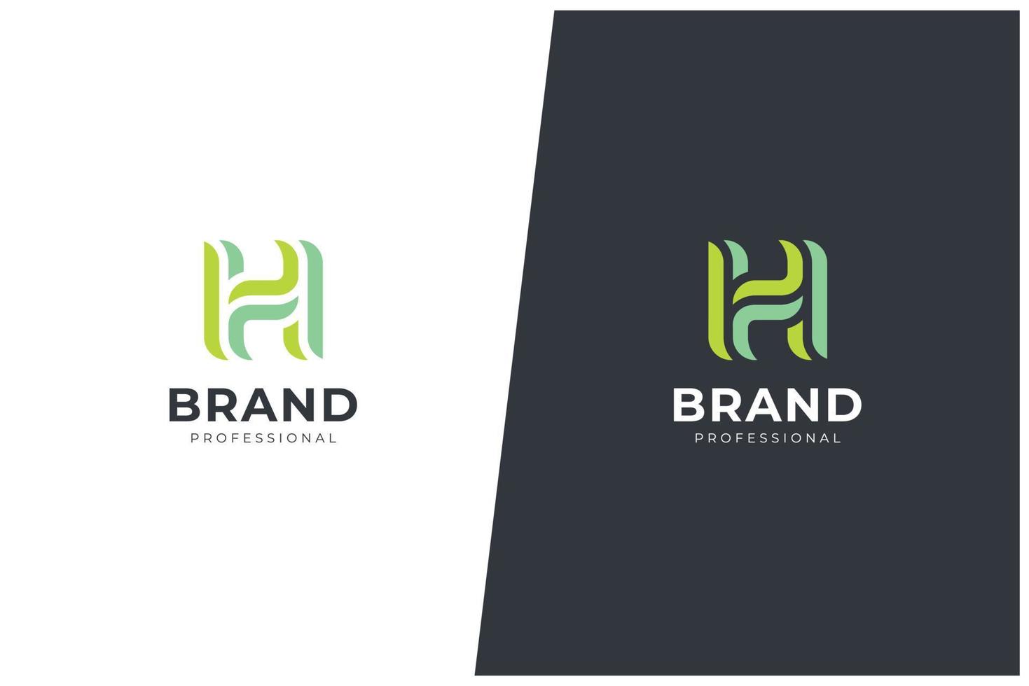 h lettera logo vettore concetto - monogramma icona marchio creativo emblema modello di progettazione. marchio del logotipo h universale