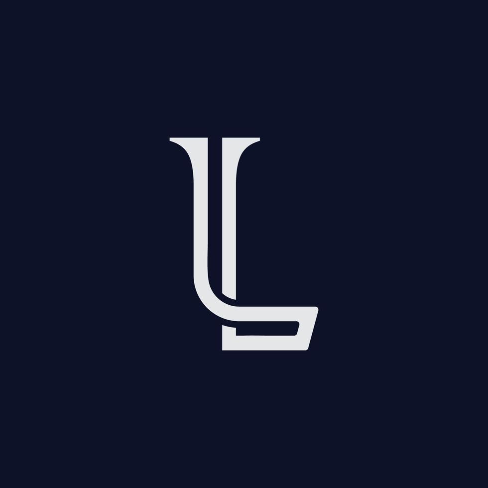 lettera l logo vettoriale