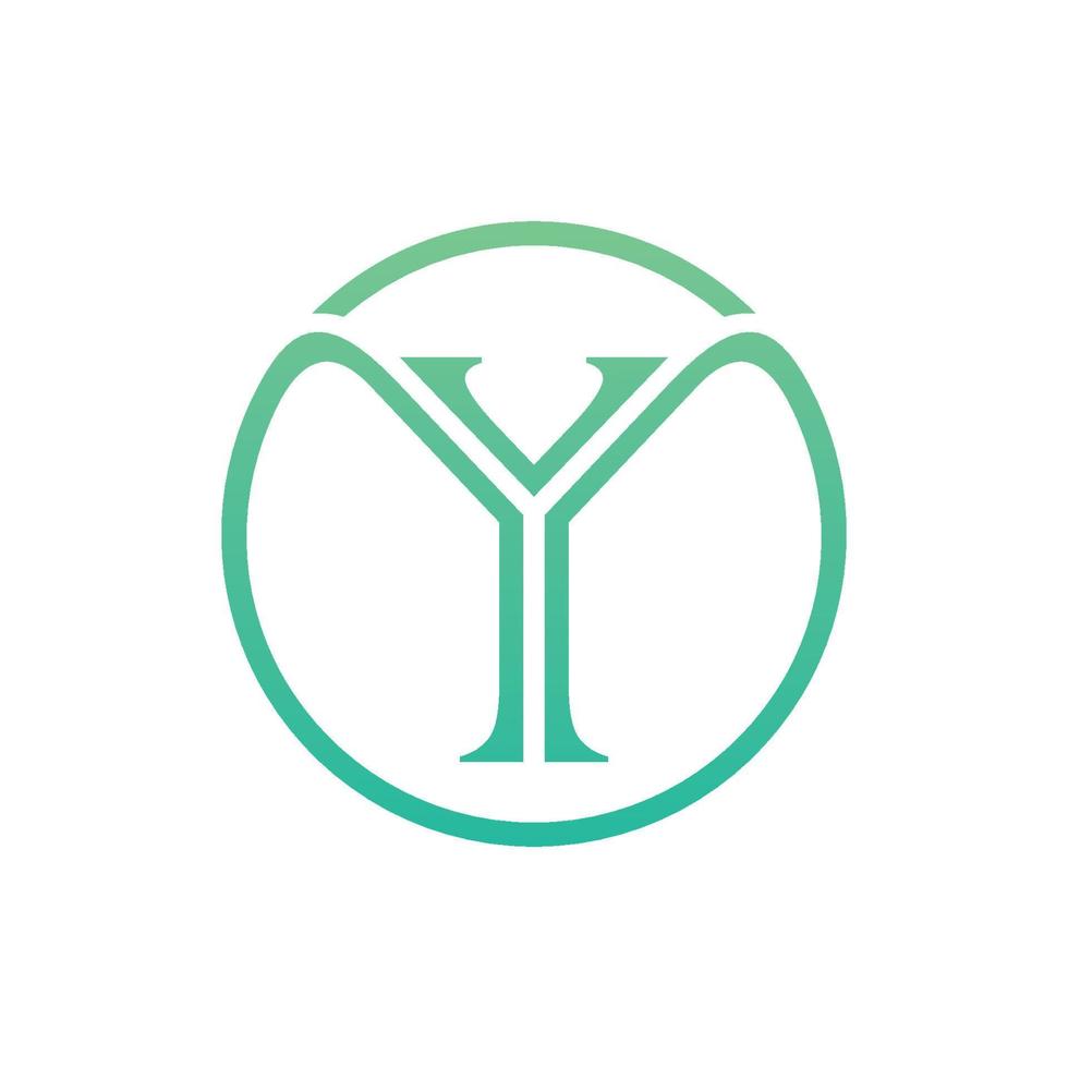 lettera y logo vettoriale