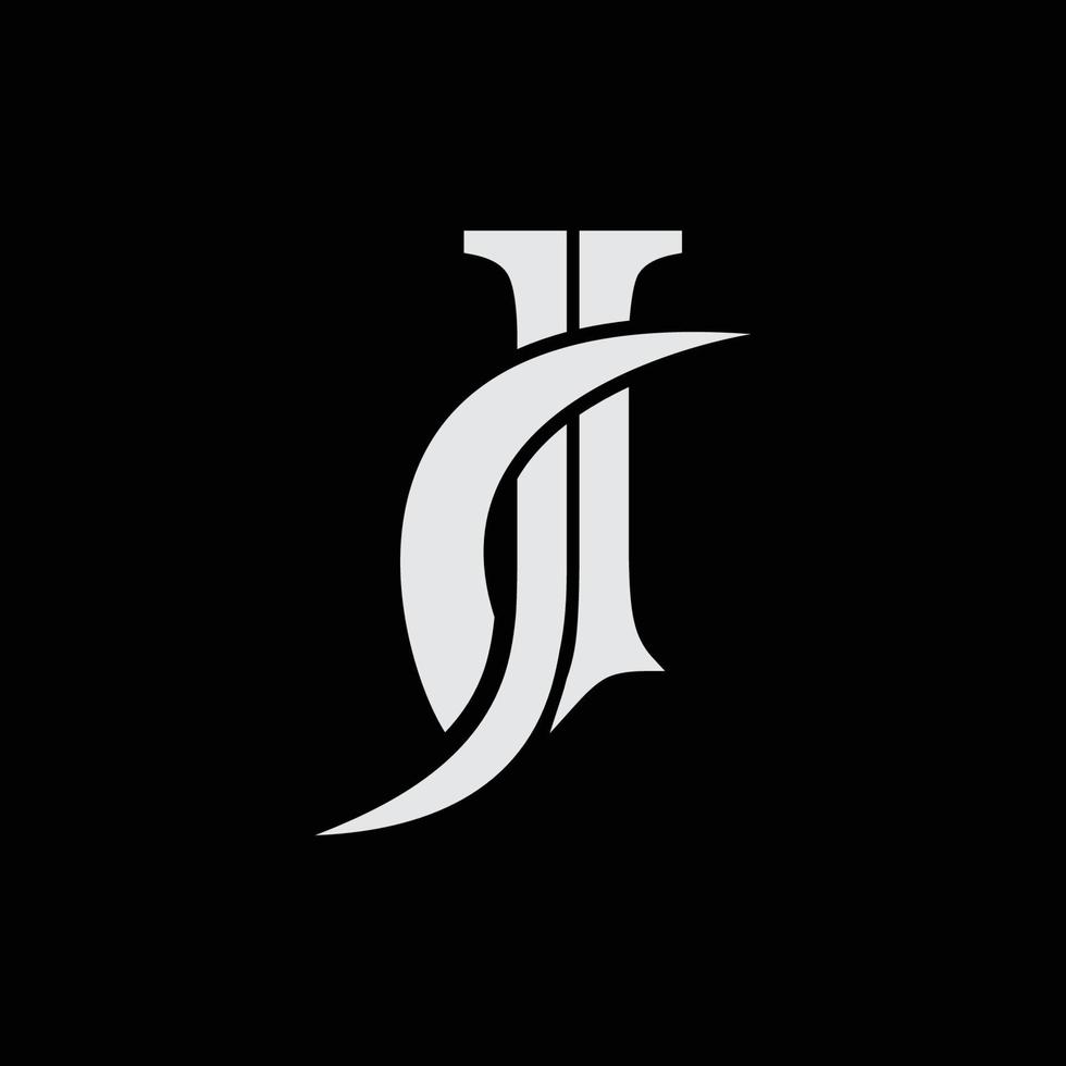 lettera j logo vettoriale