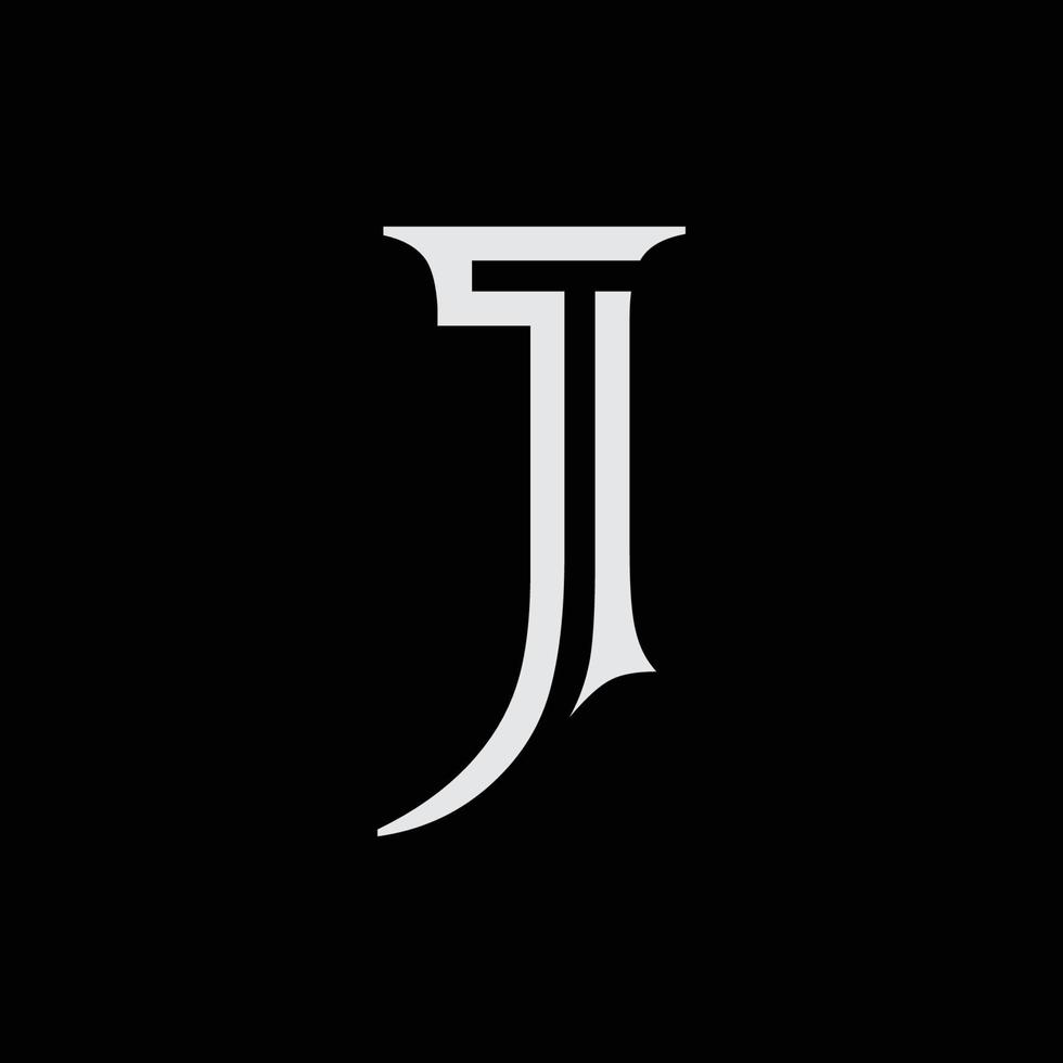lettera j logo vettoriale