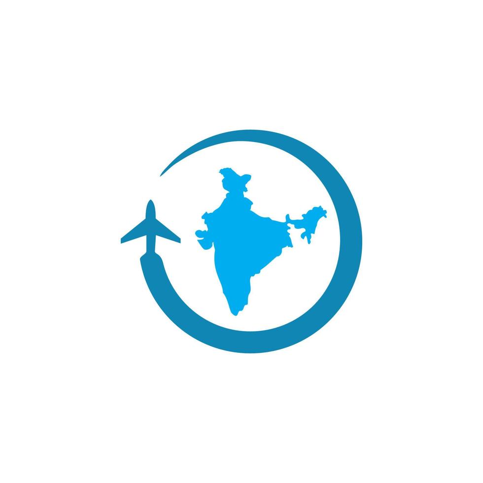 logo di viaggio in India vettore