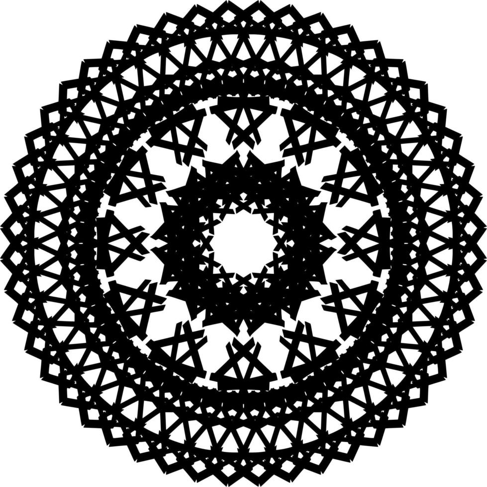 ornamento astratto della mandala vettore